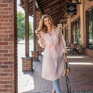 Silk Organza Trench Coat